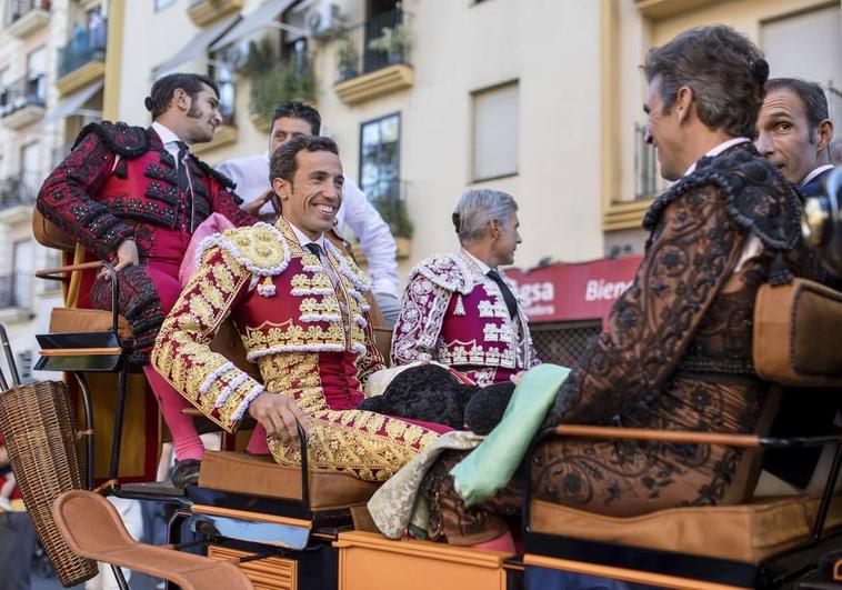 Davdid de Miranda a su llegada a la plaza de la Merced