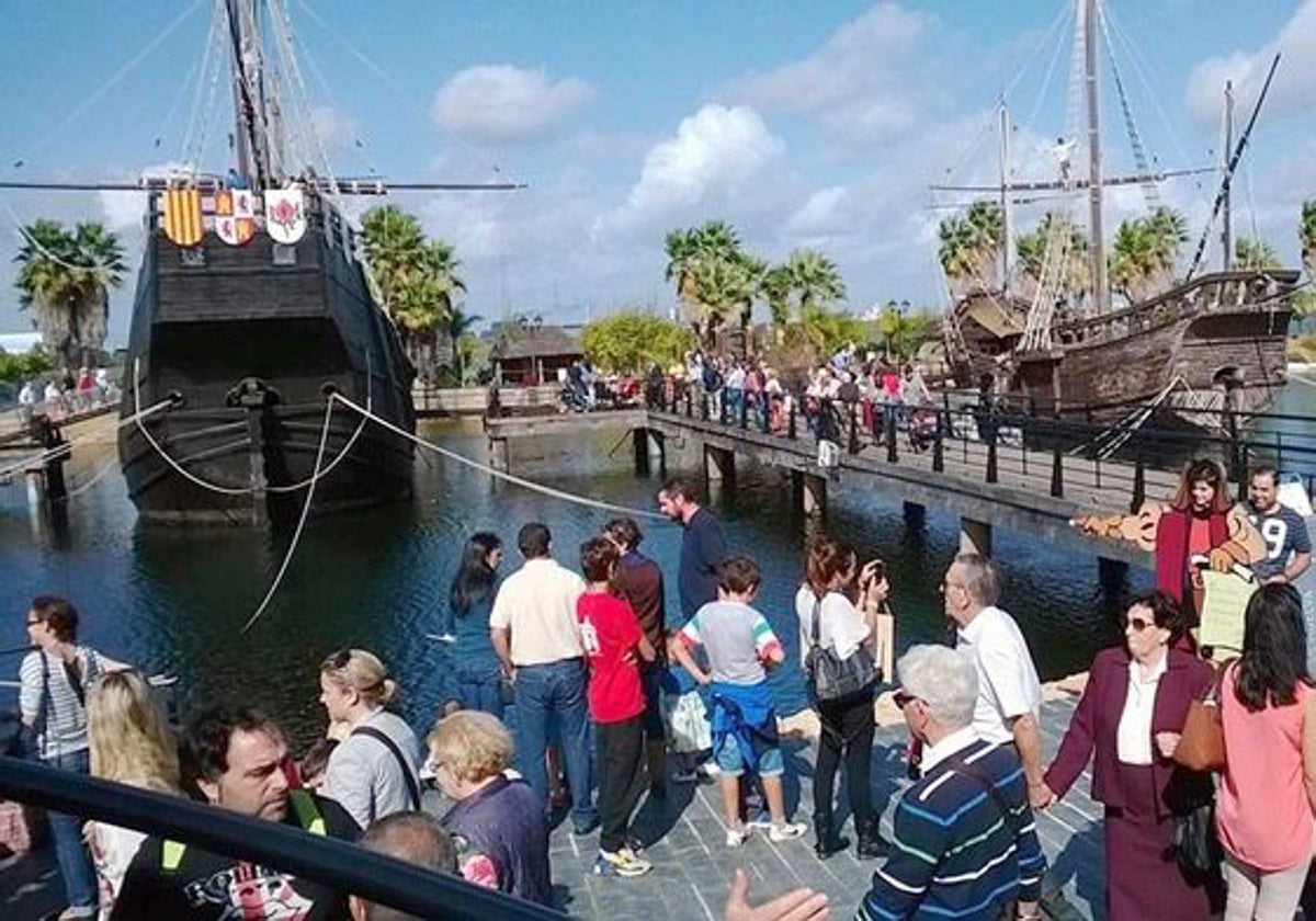 El acceso al Muelle de las Carabelas es estos días gratuito