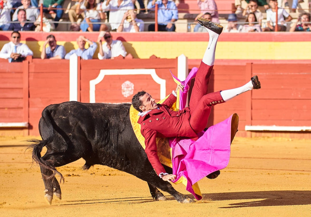 La grave cogida sufrida por David de Miranda el pasado sábado en Palos de la Frontera