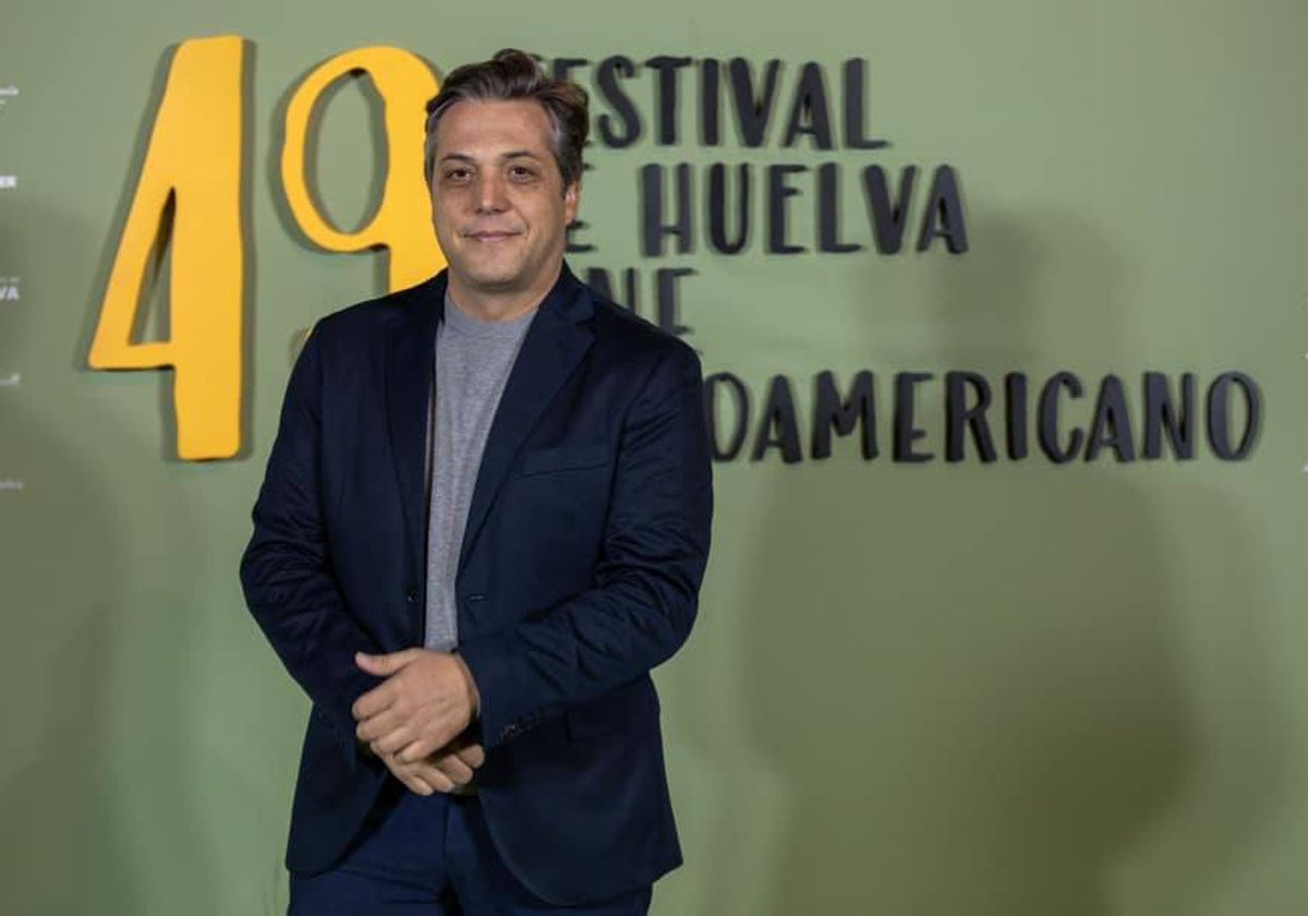 Paco Ortiz, en el 'photocall' del Festival de Cine Iberoamericano de Huelva