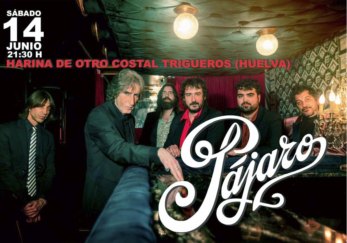 Cartel del concierto de Pájaro en el Centro Harina de Otro Costal