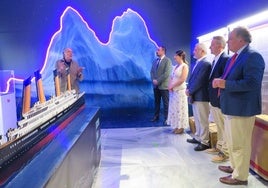 Inauguración de la exposición sobre el hundimiento de Titanic, en el Museo de Huelva