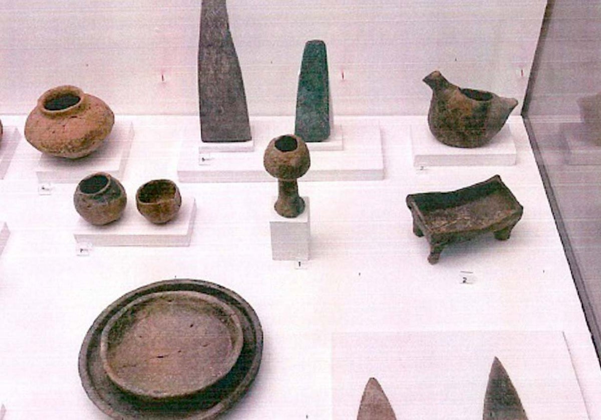 Parte de las piezas a reproducir para el centro de interpretación de los restos de 'La Zarzita' en Santa Bárbara de Casa