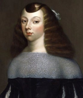 Imagen secundaria 2 - Retrato juvenil de Luis de Guzmán y abajo la reina con su característico mechón de pelo blanco y a la izquierda Gaspar Alonso, duque de Medina Sidonia y hermano de Luis de Guzmán