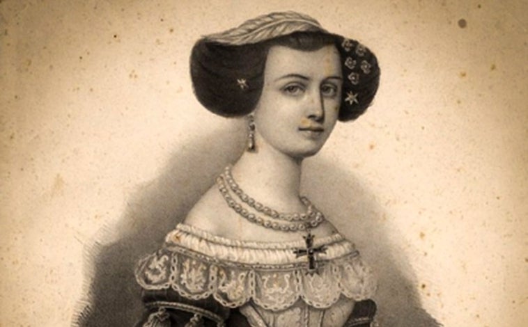 Imagen principal - Retrato juvenil de Luis de Guzmán y abajo la reina con su característico mechón de pelo blanco y a la izquierda Gaspar Alonso, duque de Medina Sidonia y hermano de Luis de Guzmán
