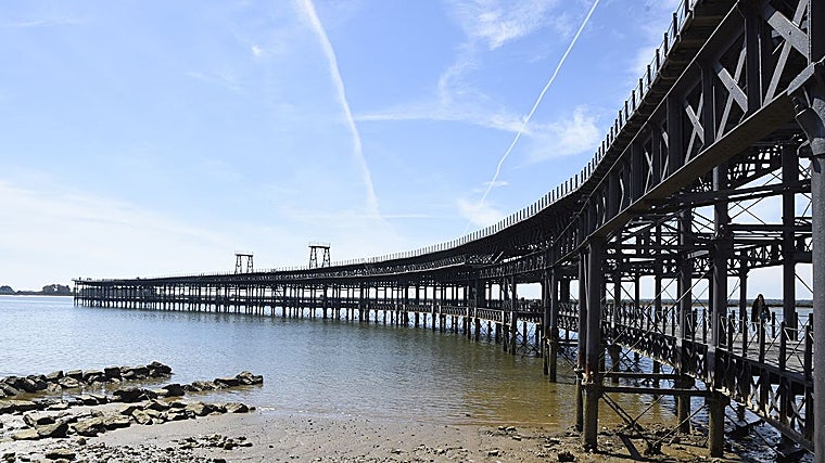 El Muelle de la Rio Tinto en Huelva capital