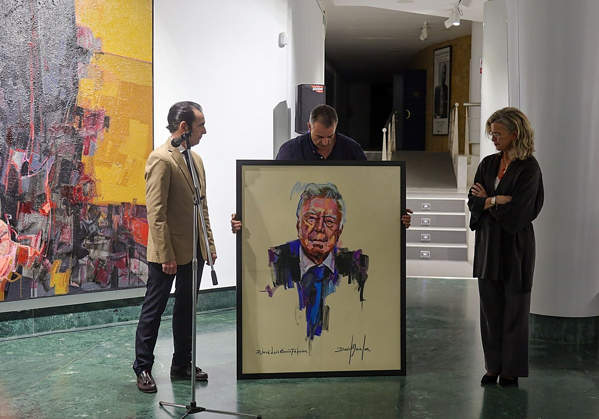 Cuadro dedicado a José Luis García Palacios por David Morales