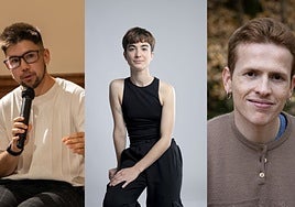 Los jóvenes escritores Carmen Fuentes, Jonathan Arribas y Benjamín Santiago participan en diversas actividades en Huelva