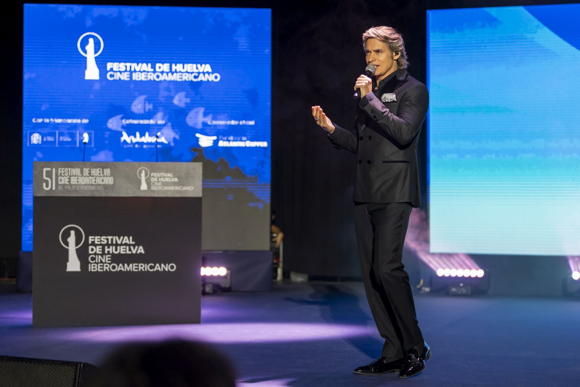 Así lucieron los premiados en la gala de clausura del 51 Festival de Cine Iberoamericano de Huelva