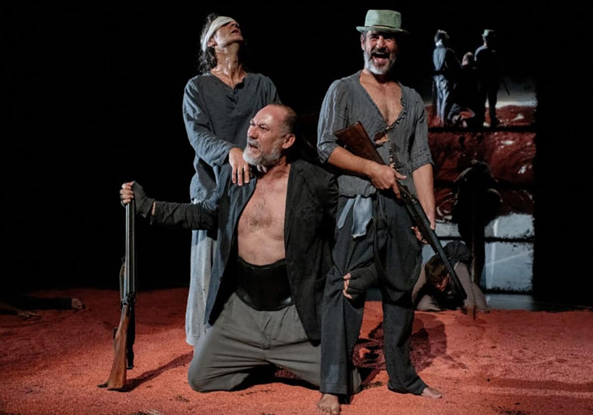 Un momento de la representación de 'La Barraca'