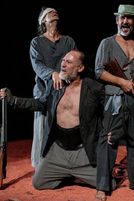 Un momento de la representación de 'La Barraca'