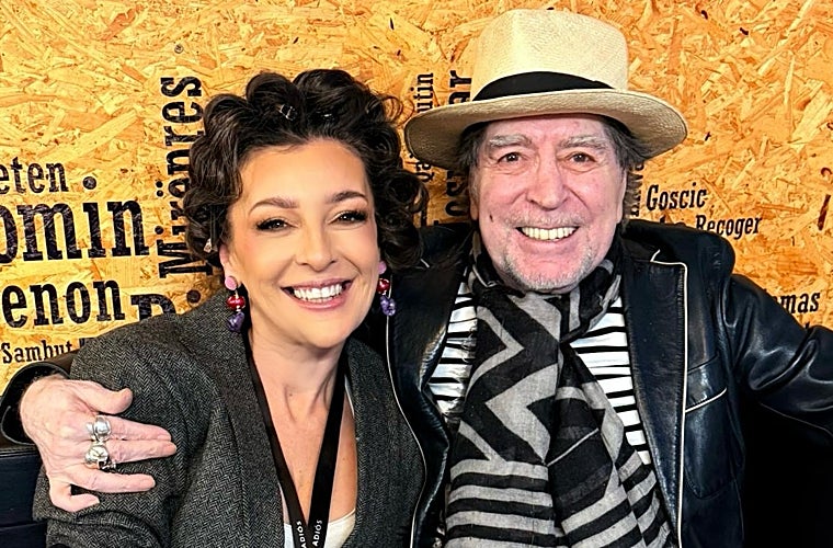 La artista onubense junto al 'Flaco de Úbeda'