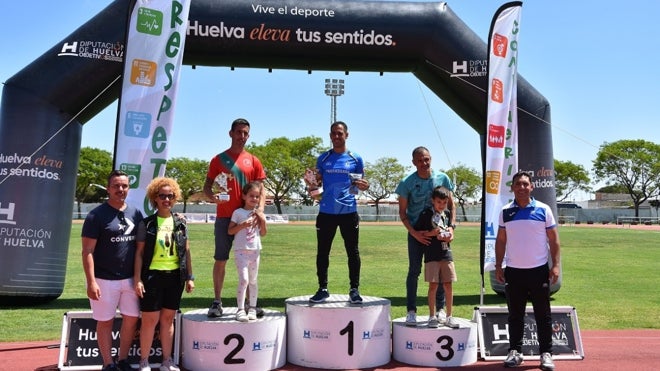 El podium en la categoría masculina