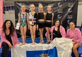 La gimnasta del GR Huelva Inés Martín se proclama campeona de Andalucía