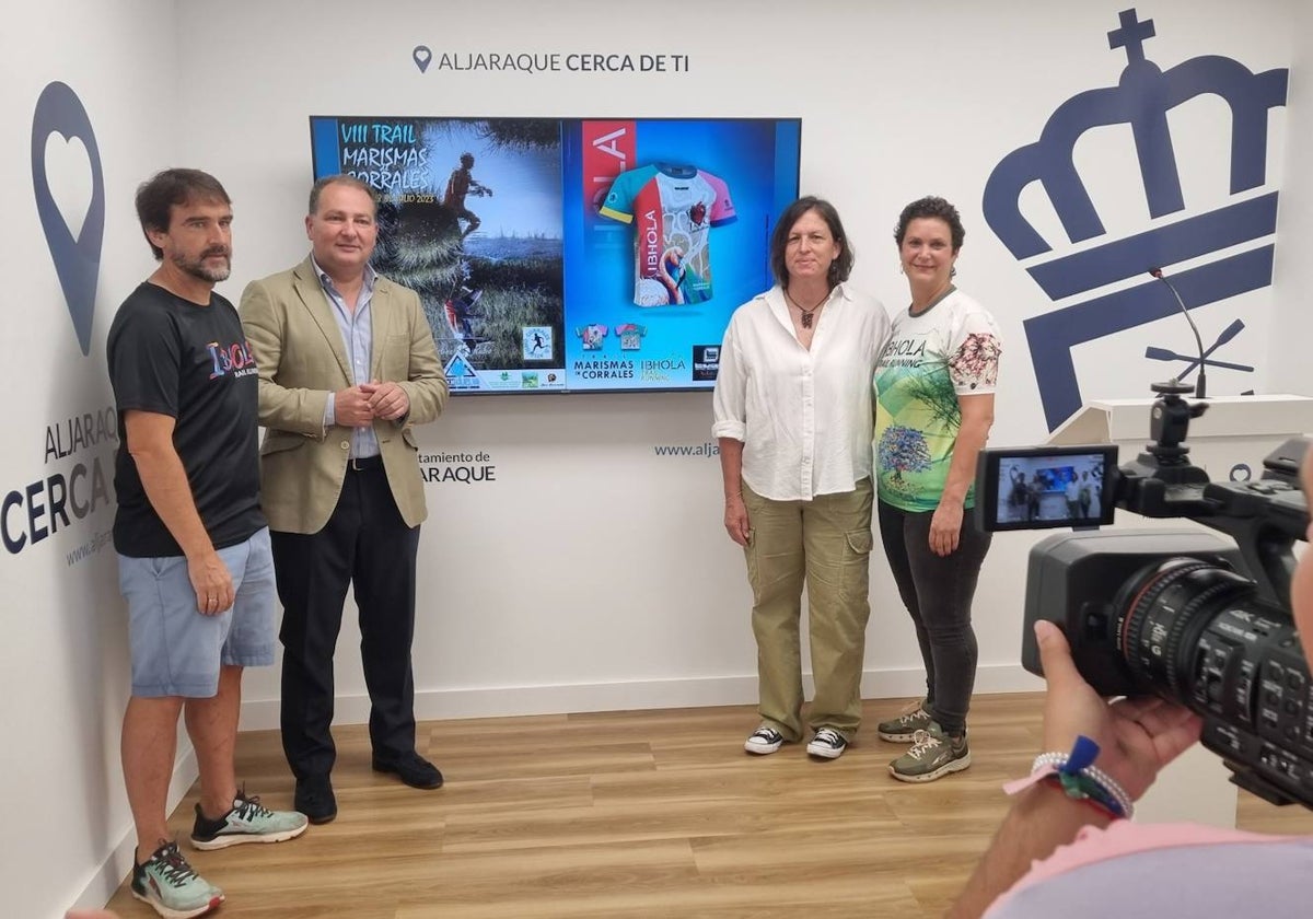 Un momento de la presentación del octavo Trail Marismas de Corrales