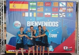 El mejor equipo de veteranos de España de tenis de mesa es de Huelva
