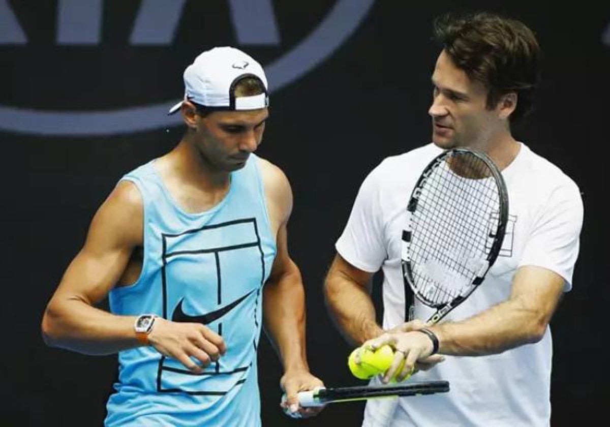 Rafael Nadal y Carlos Moyá