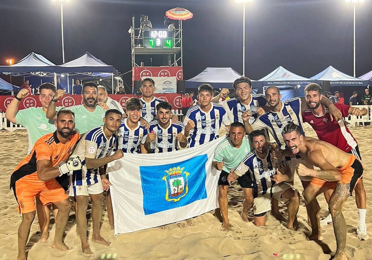 El Recreativo tras conquistar la Copa Federación