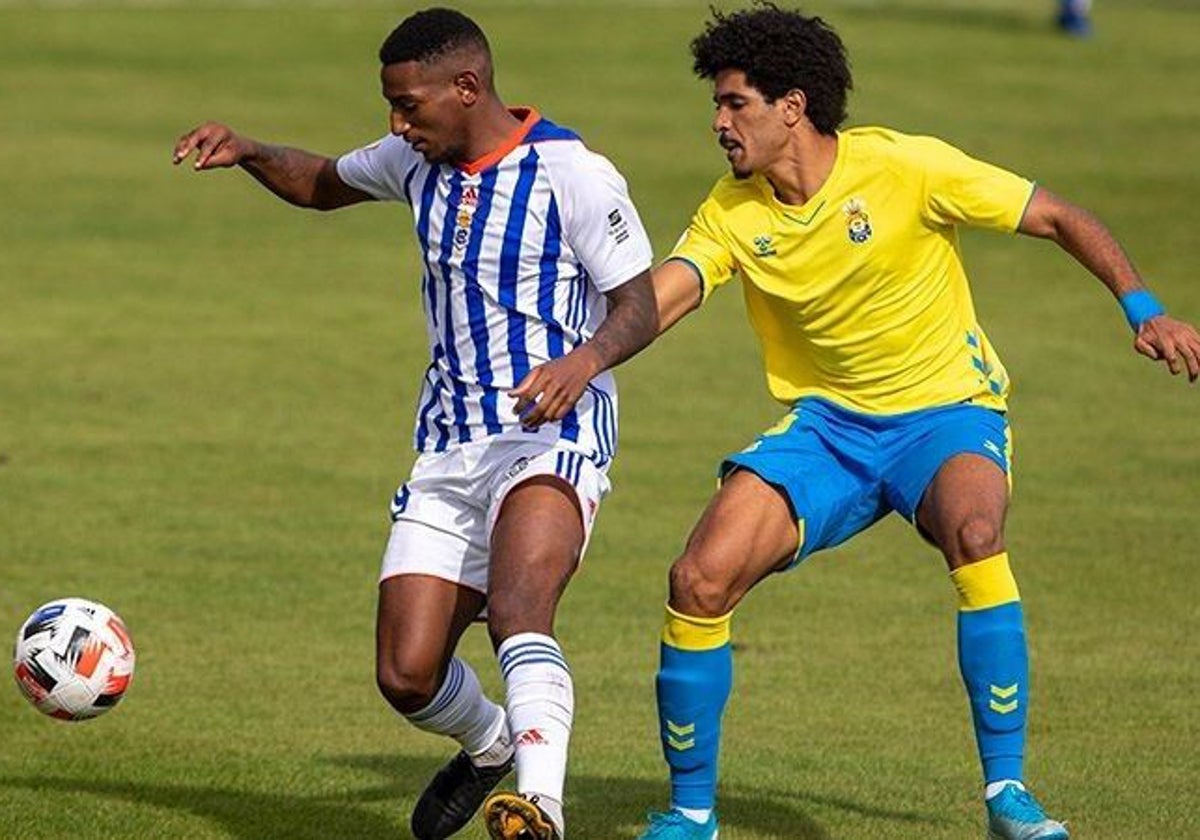 Seth Vega durante el Recreativo de Huelva-Cádiz Mirandilla de hace tres temporadas