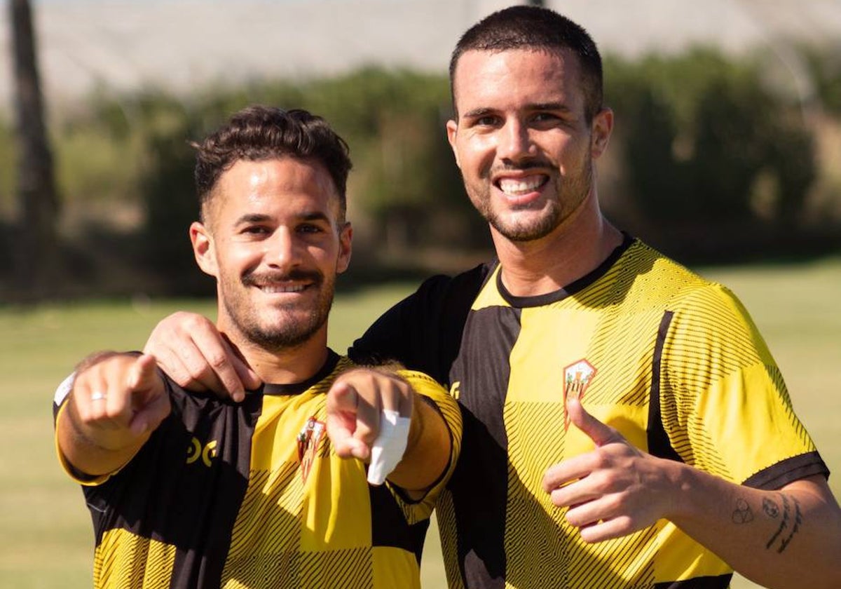 jugadores aurinegros, en un entrenamiento