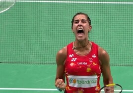 Carolina Marín no falla en las grandes citas y ya se ha asegurado una medalla en el Mundial de Dinamarca