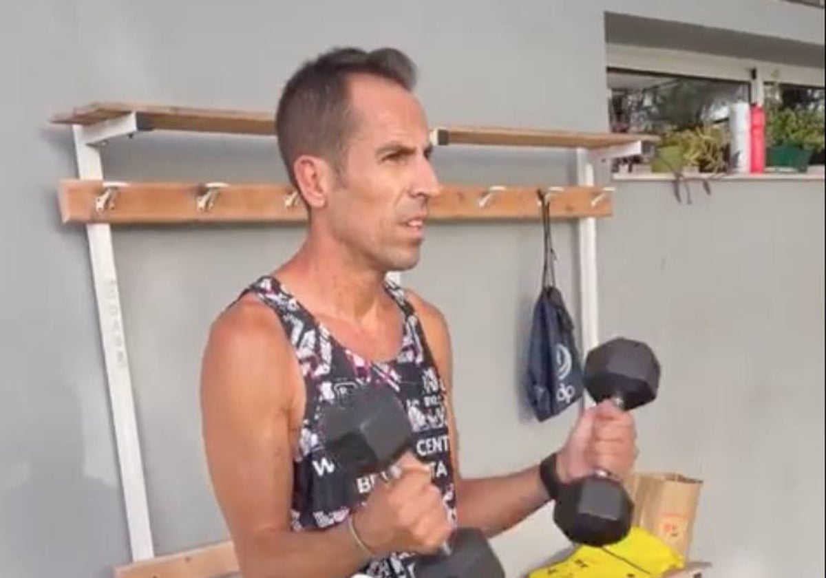 Emilio Martín, volviendo a entrenar