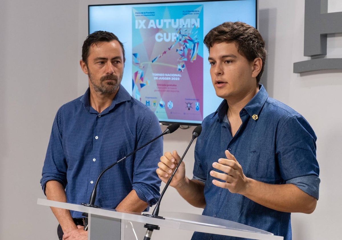 Federico Vaz y Juan Daniel Romero han presentado el evento hoy en la Diputación de Huelva