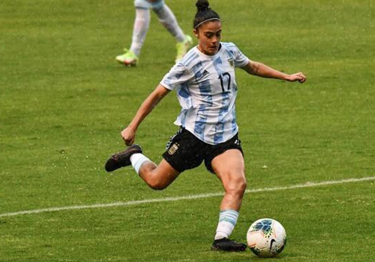 Nerea Agüero García con la selección absoluta de Argentina