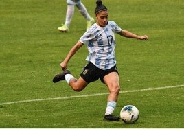 Nerea Agüero García con la selección absoluta de Argentina