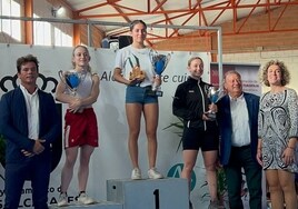 La haltera onubense Lucía González logra tres oros en el Campeonato de España Junior