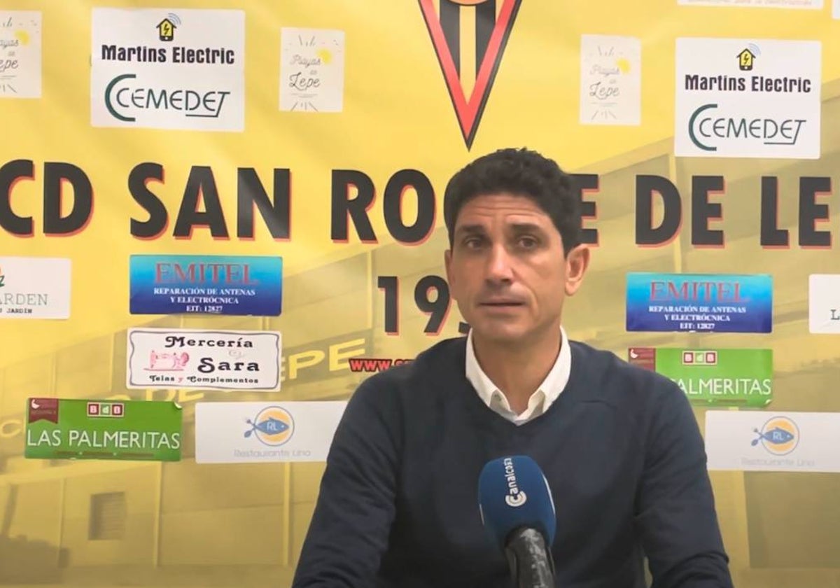 Juanma Pavón, en sala de prensa tras derrotar al Marbella 1-0