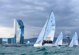 Ricardo Terrades lidera con el HSN  las Barcelona Spring Series de J70