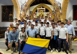 El PAN Moguer ofrece su ascenso a Primera Nacional a la Virgen de Montemayor