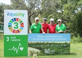 Óscar Díaz, Jaime Astrain, Paco Jémez y José Luis Sánchez estarán en el Equality Golf Cup Huelva  por una causa solidaria
