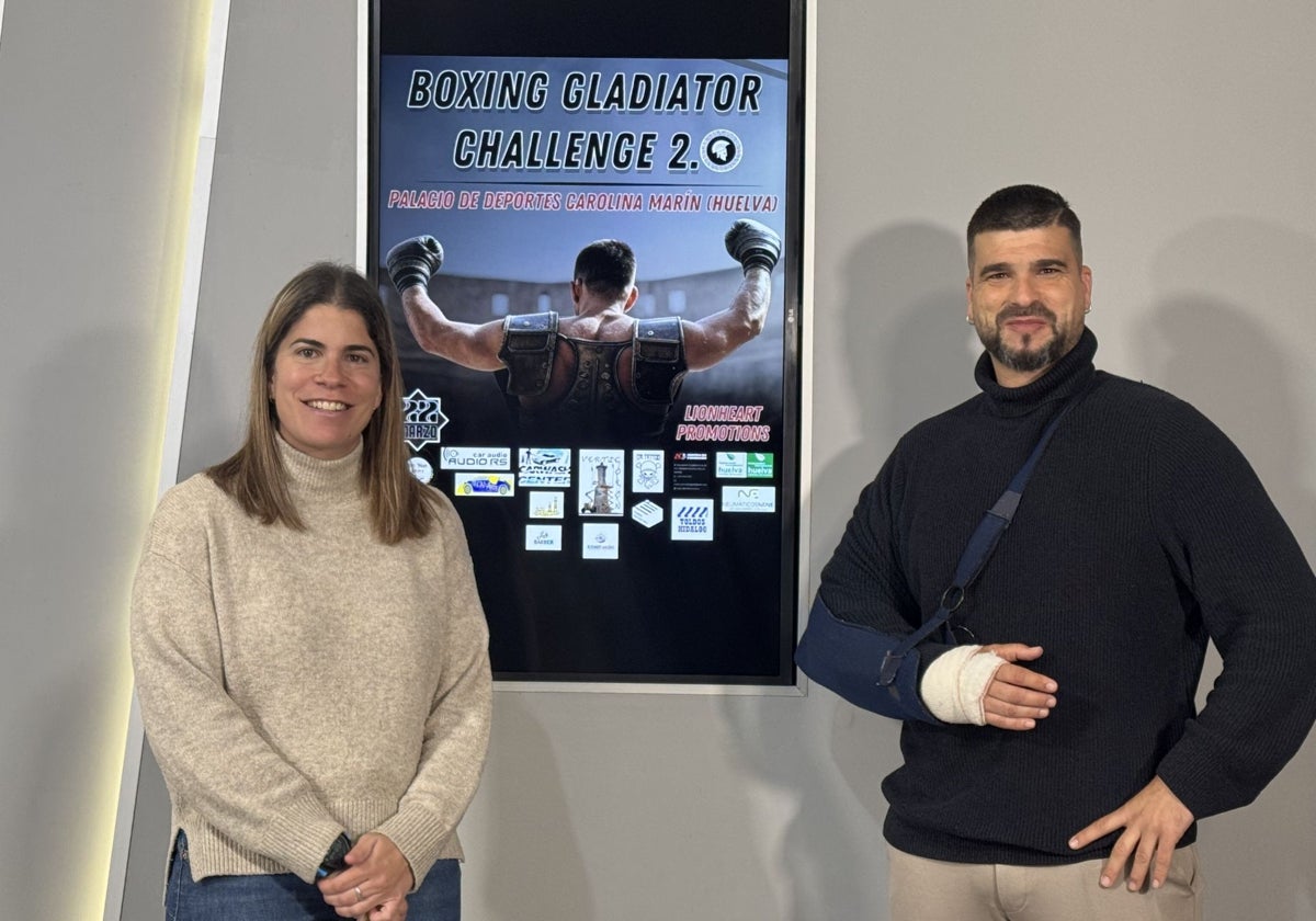 La presentación en el Ayuntamiento de Huelva de la segunda velada de boxeo Gladiator Challenge