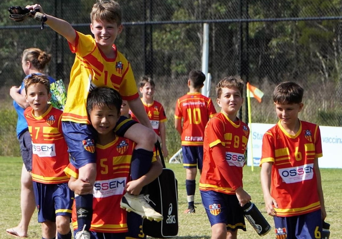 Jugadores del CC Fútbol Academy