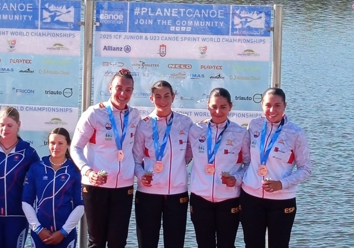Daniela García Heredia, con sus compañeras, medalla de bronce mundial