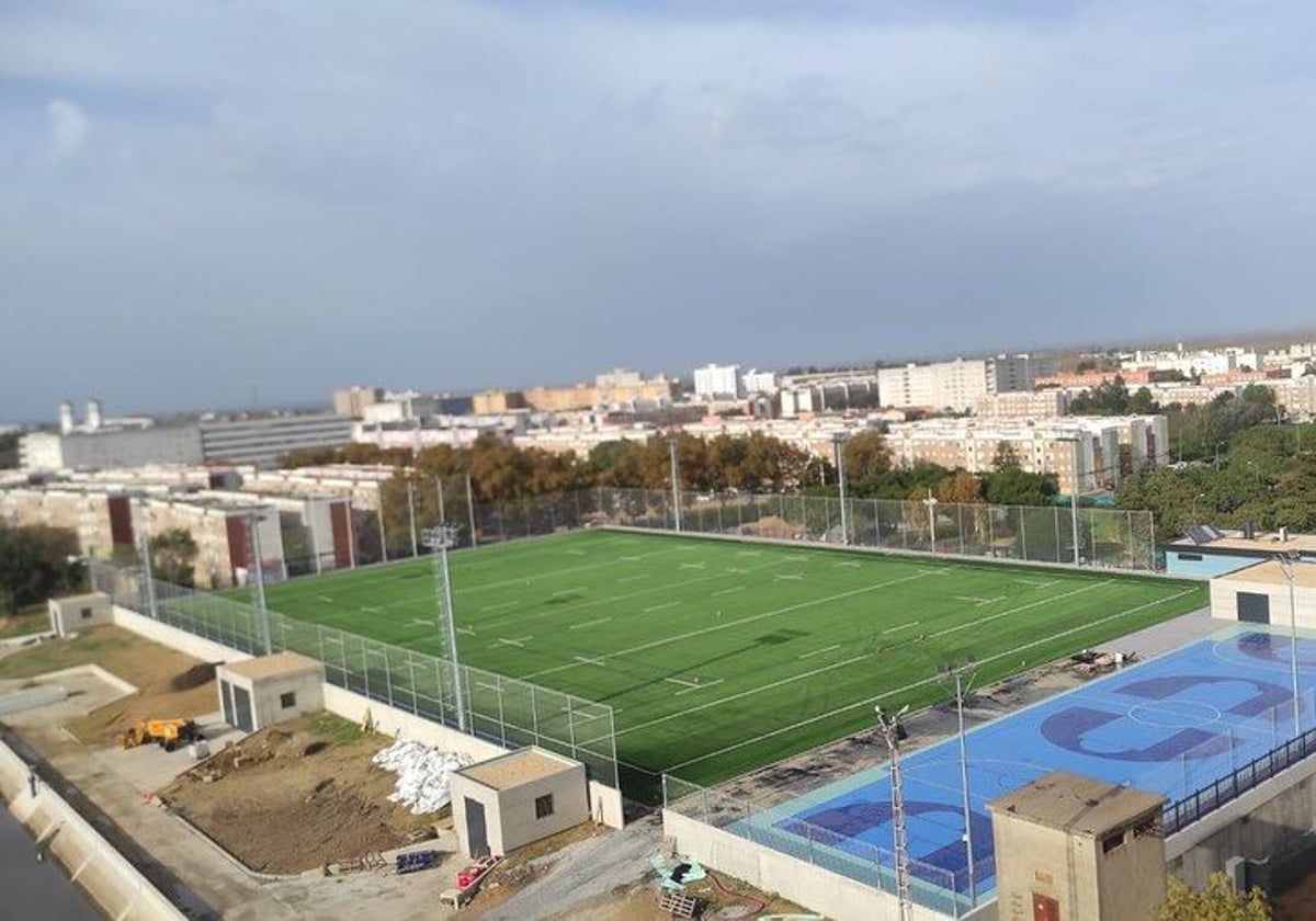 El nuevo campo de rugby de Huelva está ubicado en el Torrejón