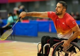 El onubense Paco Motero, subcampeón de Europa de parabádminton