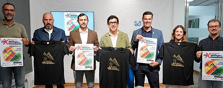La presentación de la trigésima edición de las 'X Millas del Guadiana' ha tenido lugar esta mañana en la Diputación de Huelva