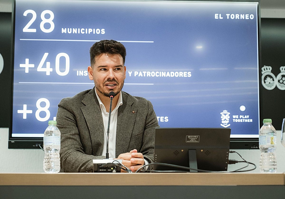 Joaquín Rasco, CEO de la Gañafote Cup, durante el acto de presentación de la edición del año 2026