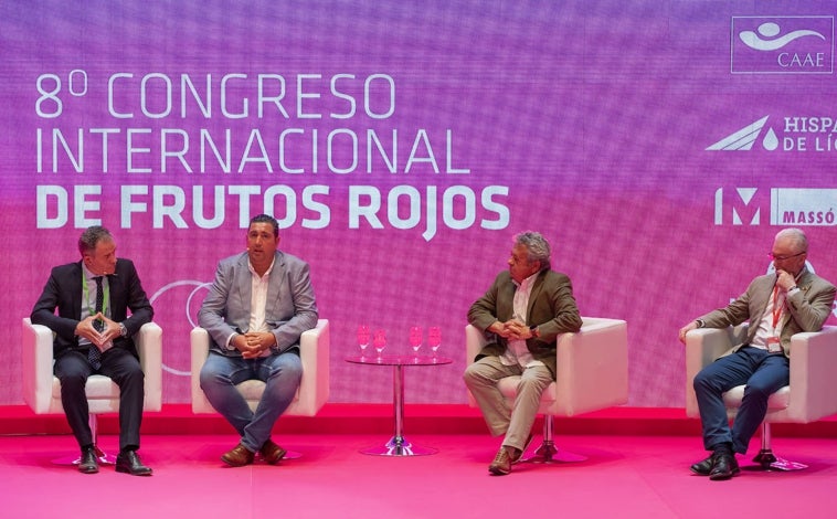 Imagen principal - El Ministro Planas dice que trabajarán con el sector de los frutos rojos para que alcance «las metas que se proponga»