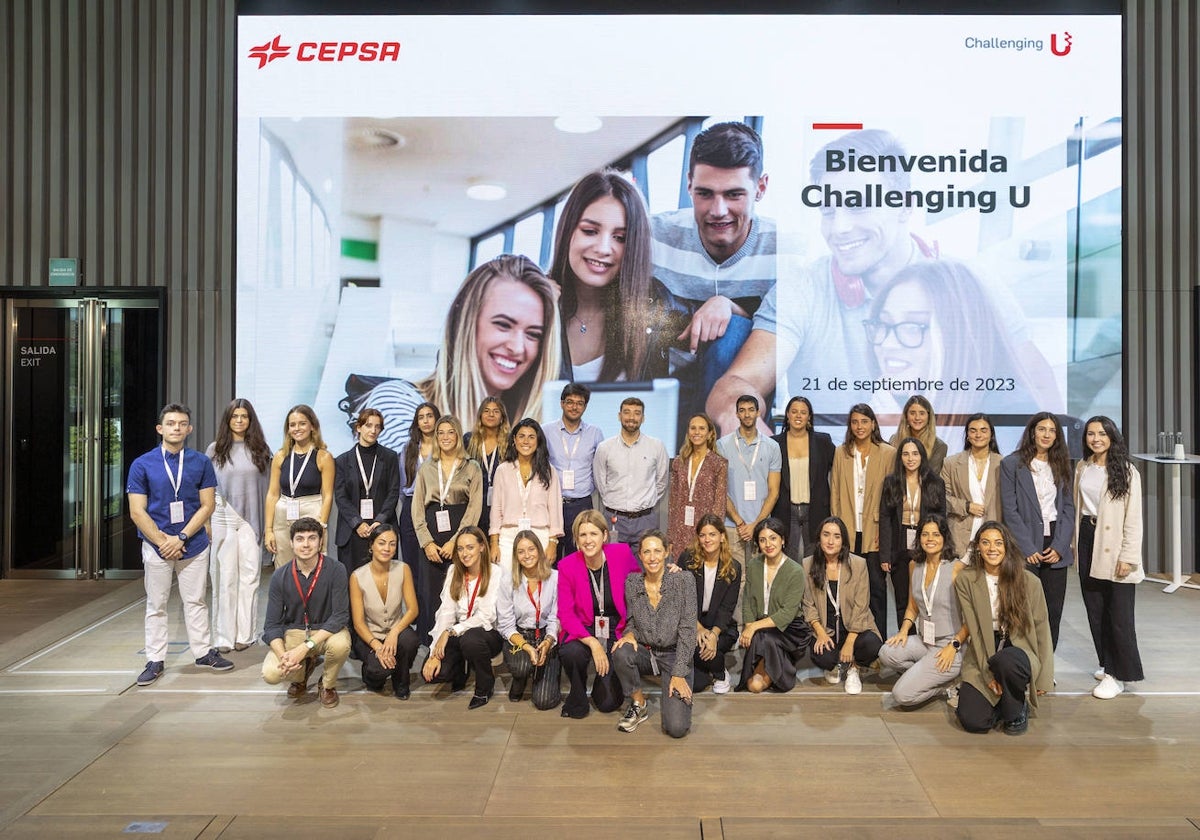 Algunos de los jóvenes que participan en el programa