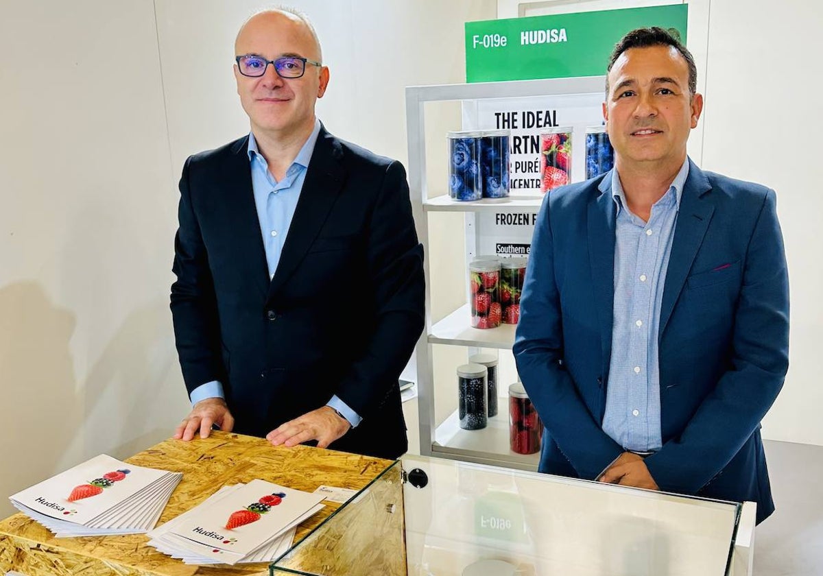 A la derecha, Joaquín Malagón, CEO, y Miguel González, Director Comercial de Hudisa