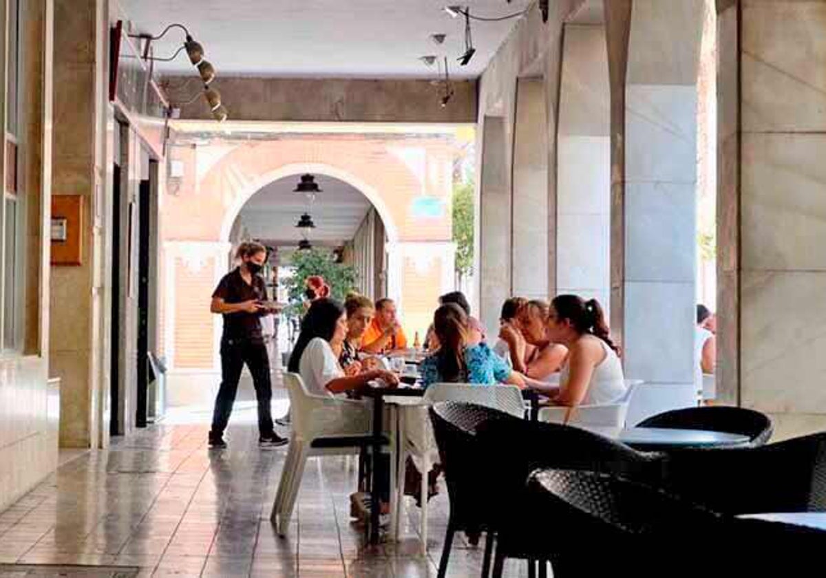 Una cafetería de la Gran Vía de la capital