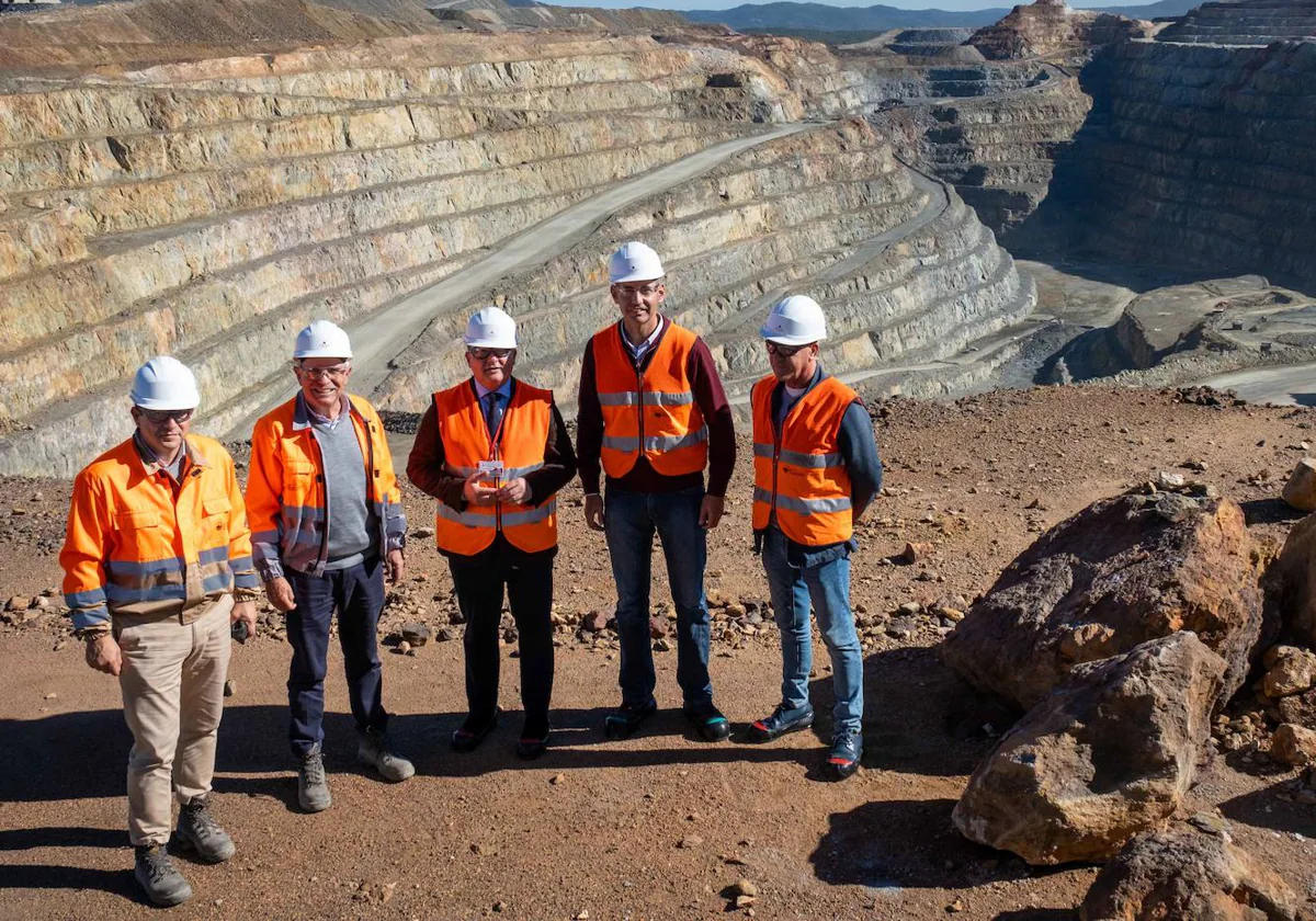 Visita de representantes de la Diputación de Huelva a la mina de Riotinto, esta semana