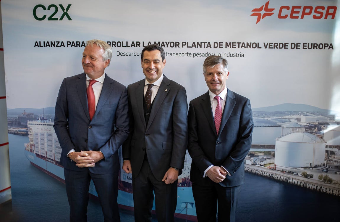 La presentación de la planta de metanol verde en Huelva, en imágenes