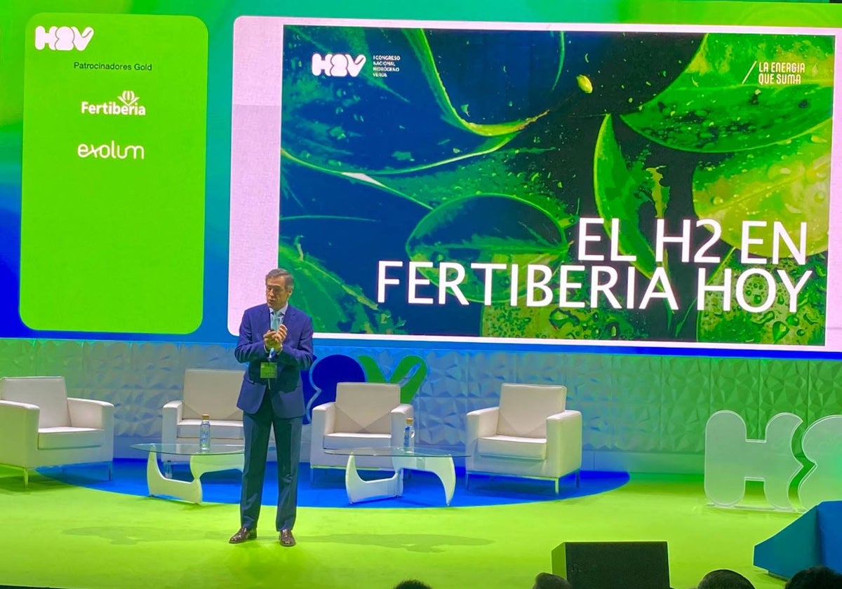 Javier Goñi en el I Congreso Nacional de H2 Verde.