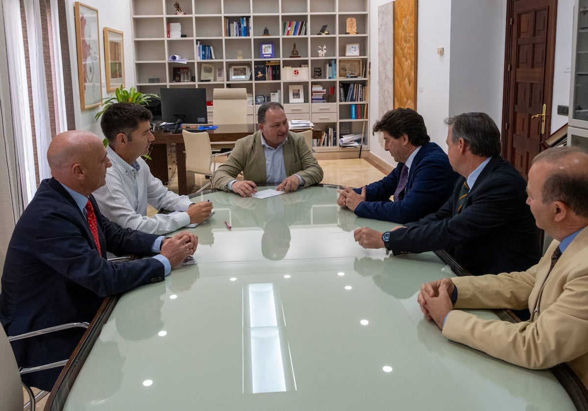 David Toscano en su reunión con responsables de los proyectos de Hidrógeno Verde en Huelva