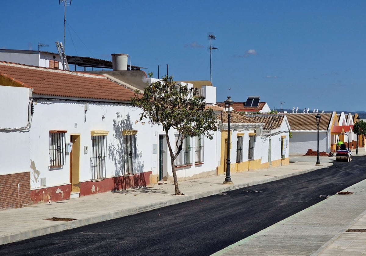 Una calle del municipio de La Palma del Condado